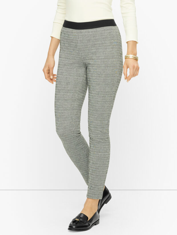 Talbots Soho Leggings - Mini Glen Plaid