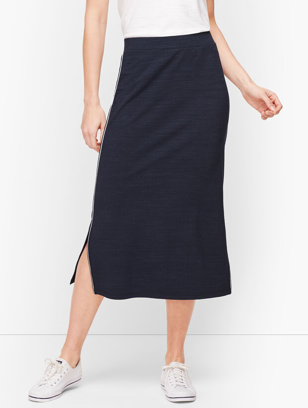 UPF 50+ Side Slit Midi Skirt