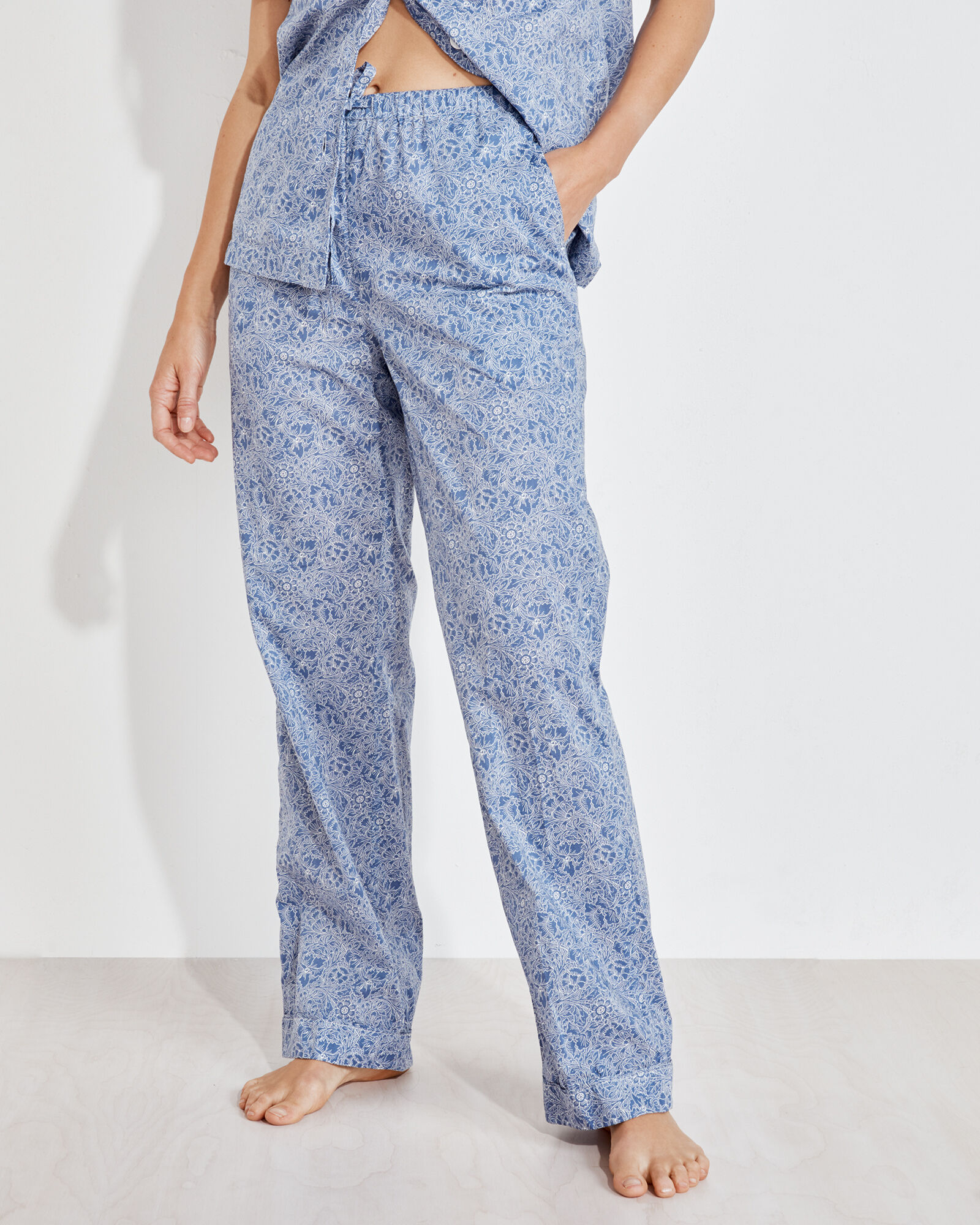 Organic True Cotton Floral Drawstring Pants