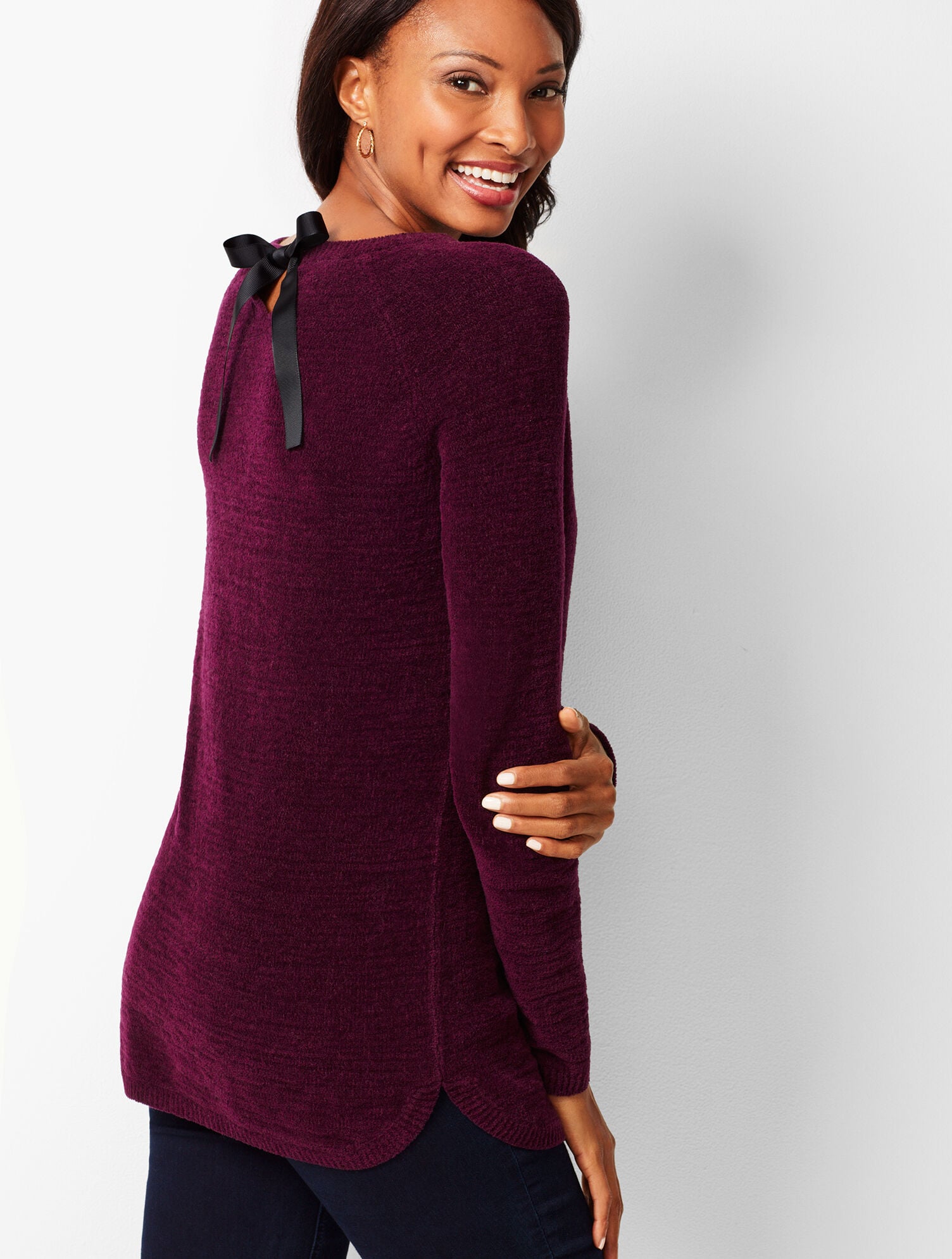 Crewneck Chenille Sweater