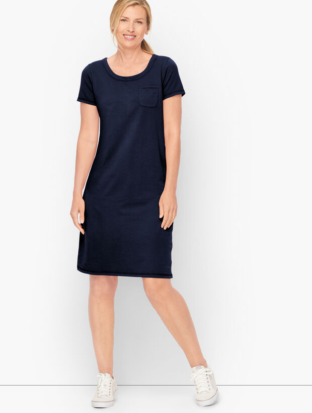 Pigment Dyed Terry Dress | Talbots