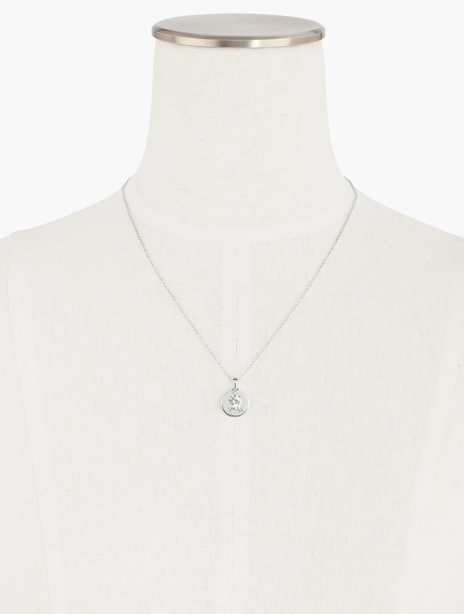 Sterling Silver Mother's Day Pendant Necklace