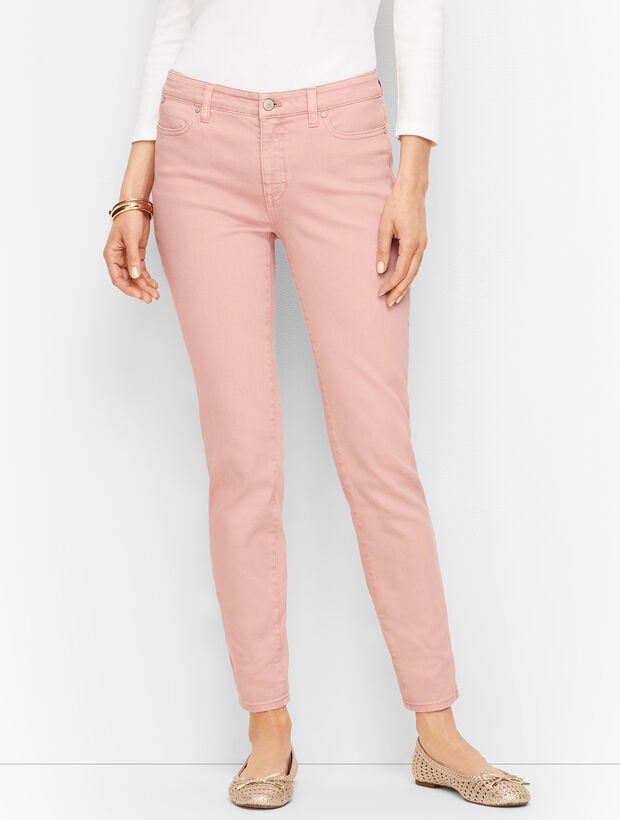 Slim Ankle Jeans - Garment-Dyed Frosted Rose