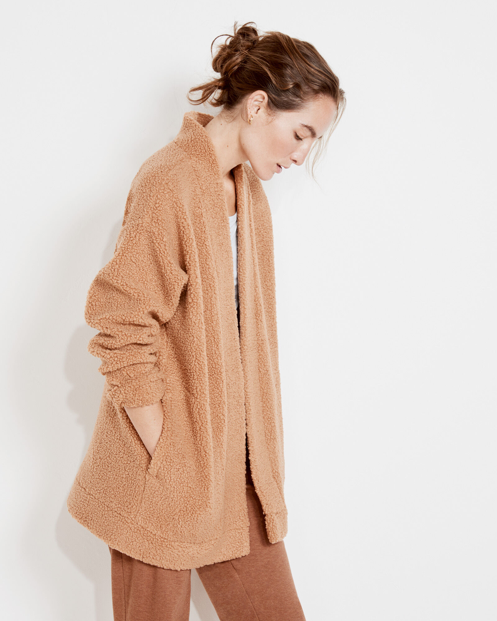 Sherpa Open Front Cardigan