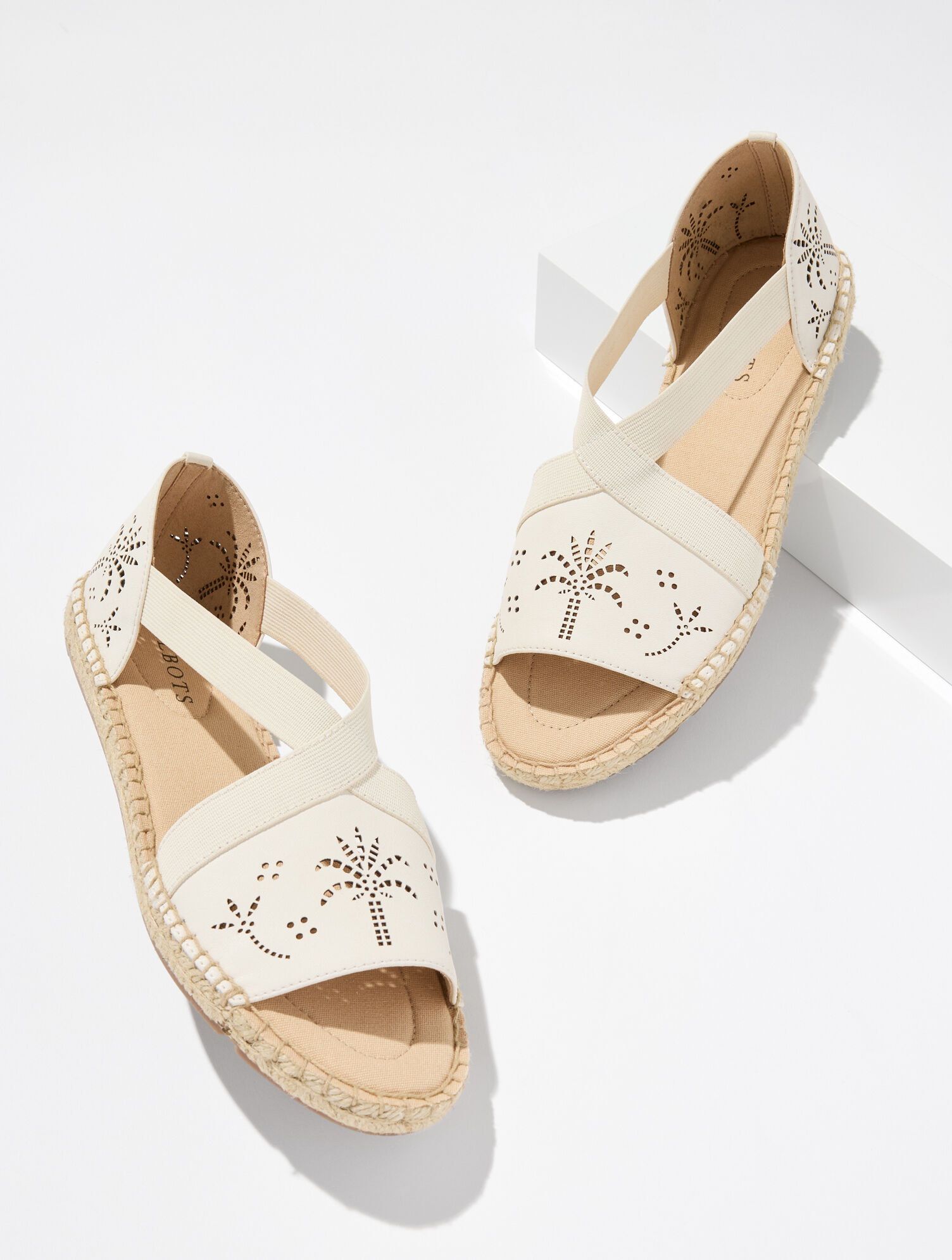 Ilyssa Perforated Nappa Espadrille Flats