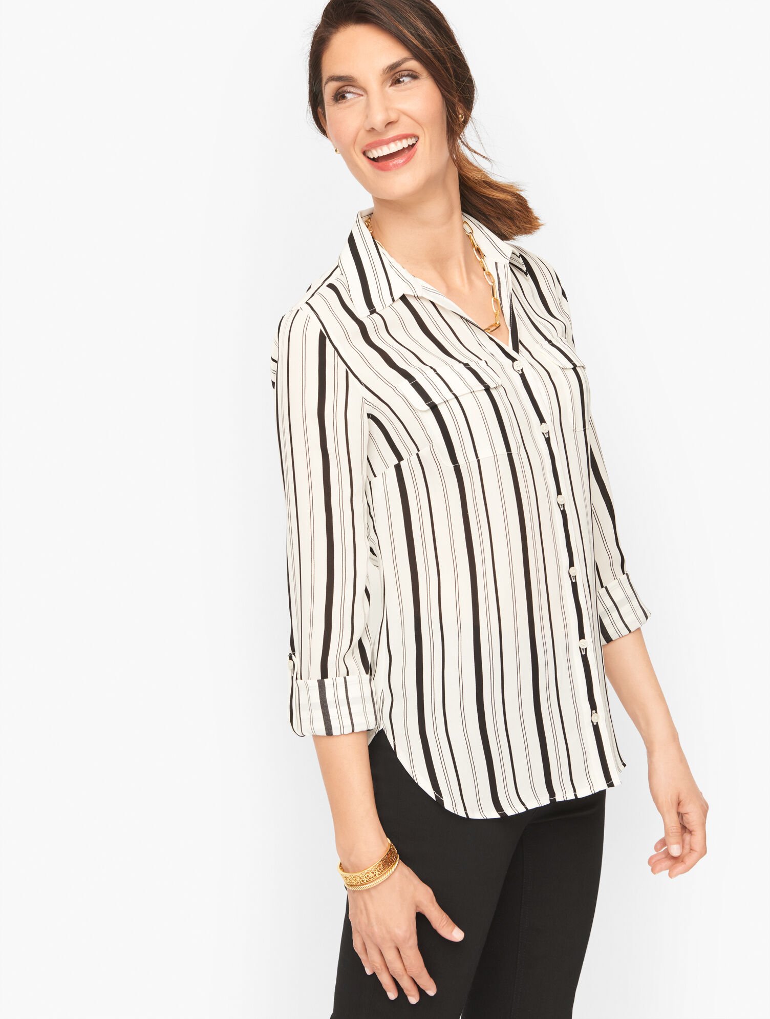 Stripe Blouse Talbots