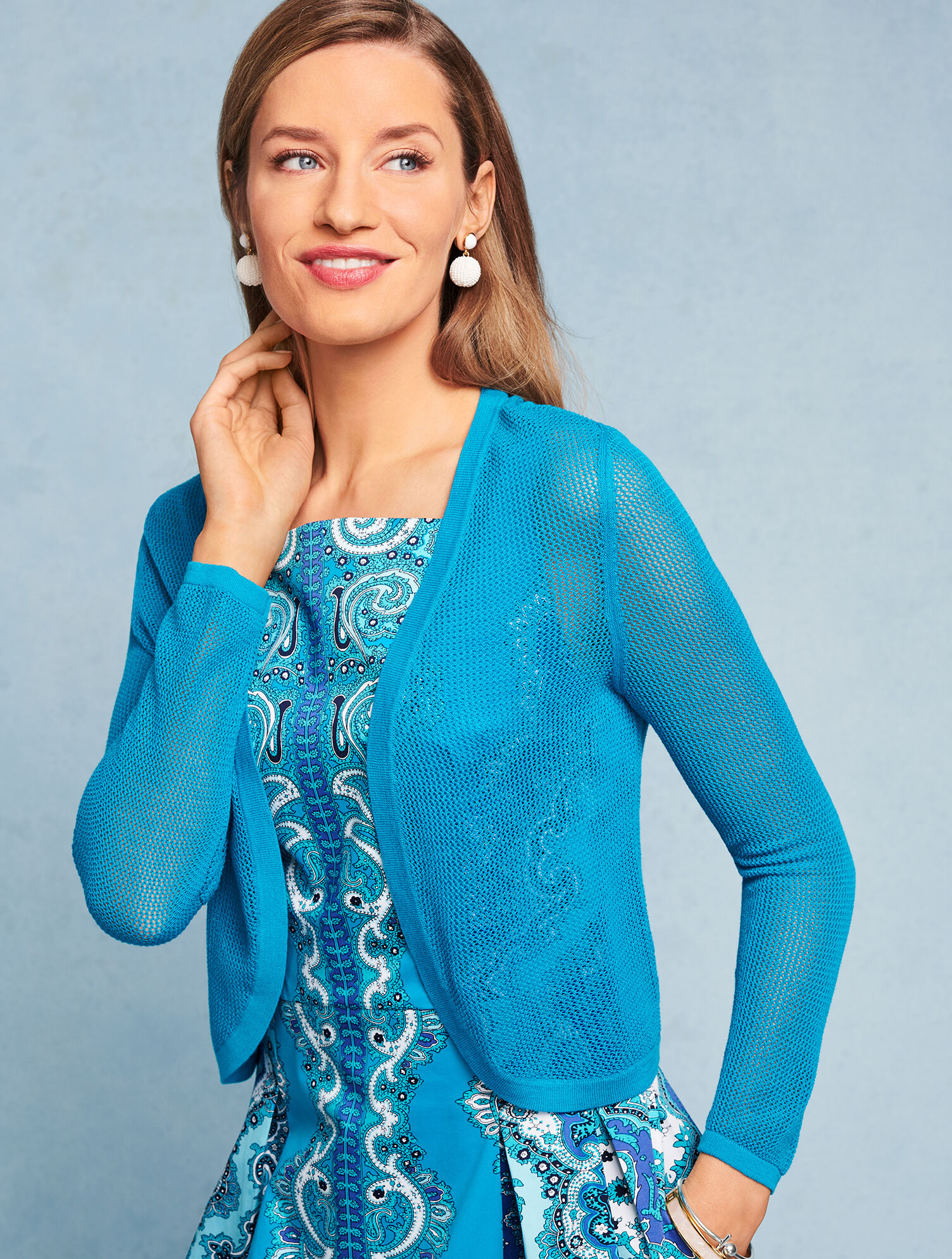Open-Stitch Dress Shrug | Talbots Open-Stitch Dress Shrug | Talbots