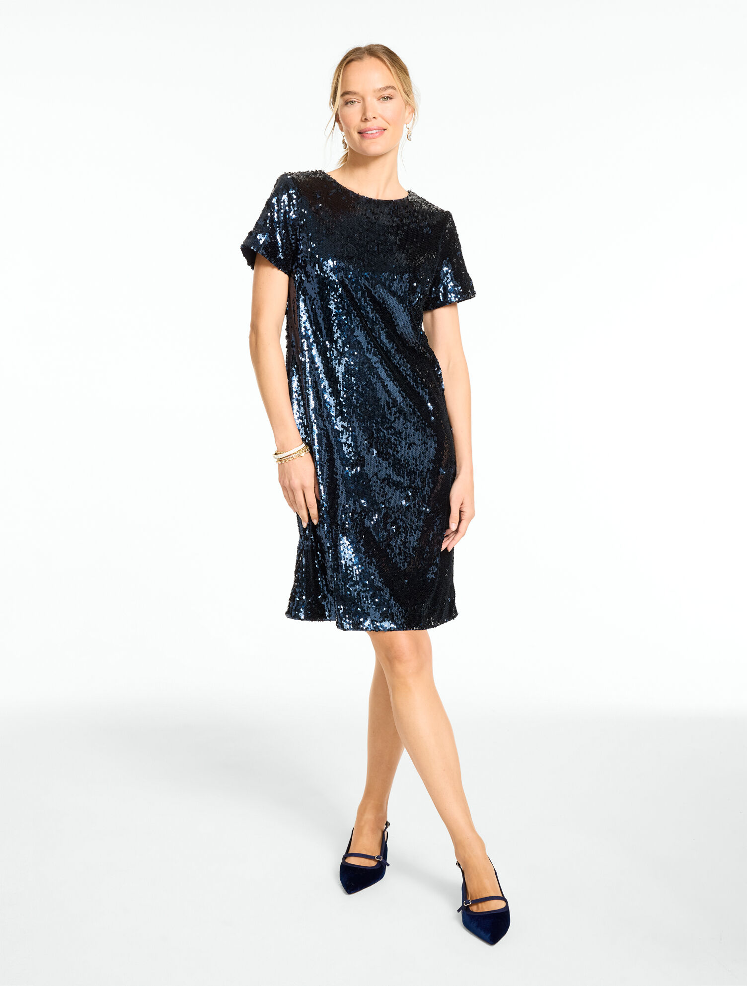 RSVP Sequin Shift Dress