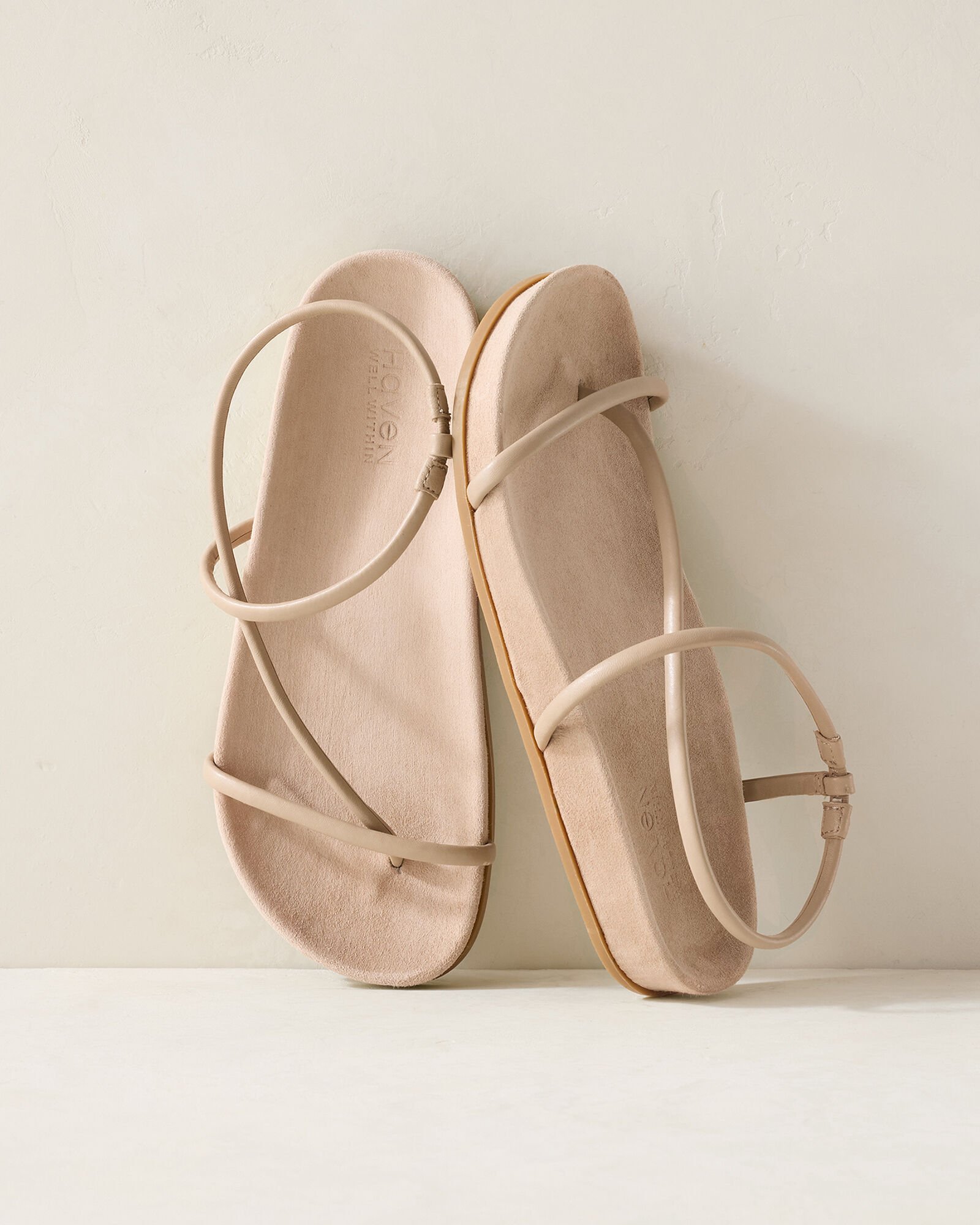 Strappy Leather Molded Sandals - image 3