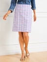 Tweed A-Line Skirt - Multi Plaid