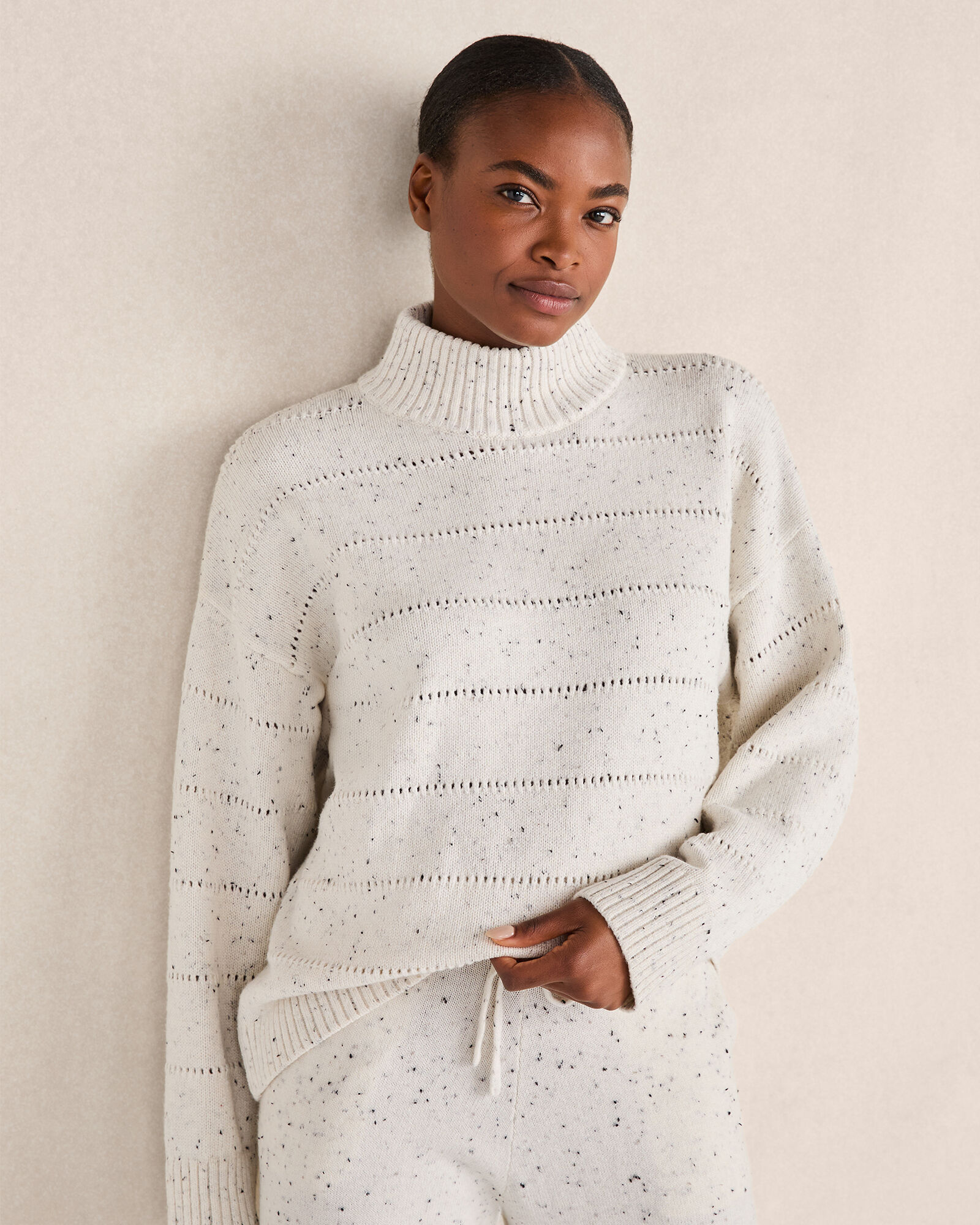 Tweed Mockneck Sweater | Haven Well Within