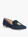 Ryan Embroidered Suede Loafers - Polar Bear