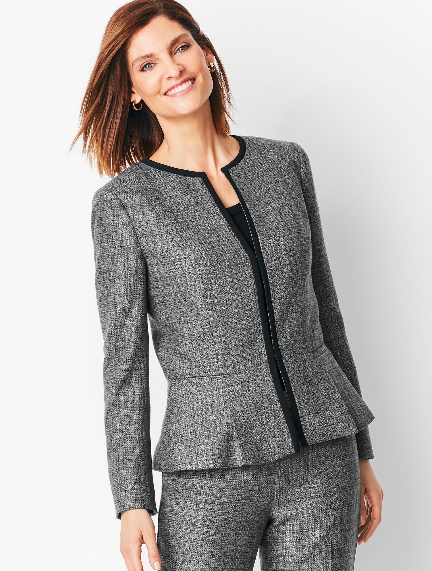 Italian Luxe Tweed Blazer | Talbots