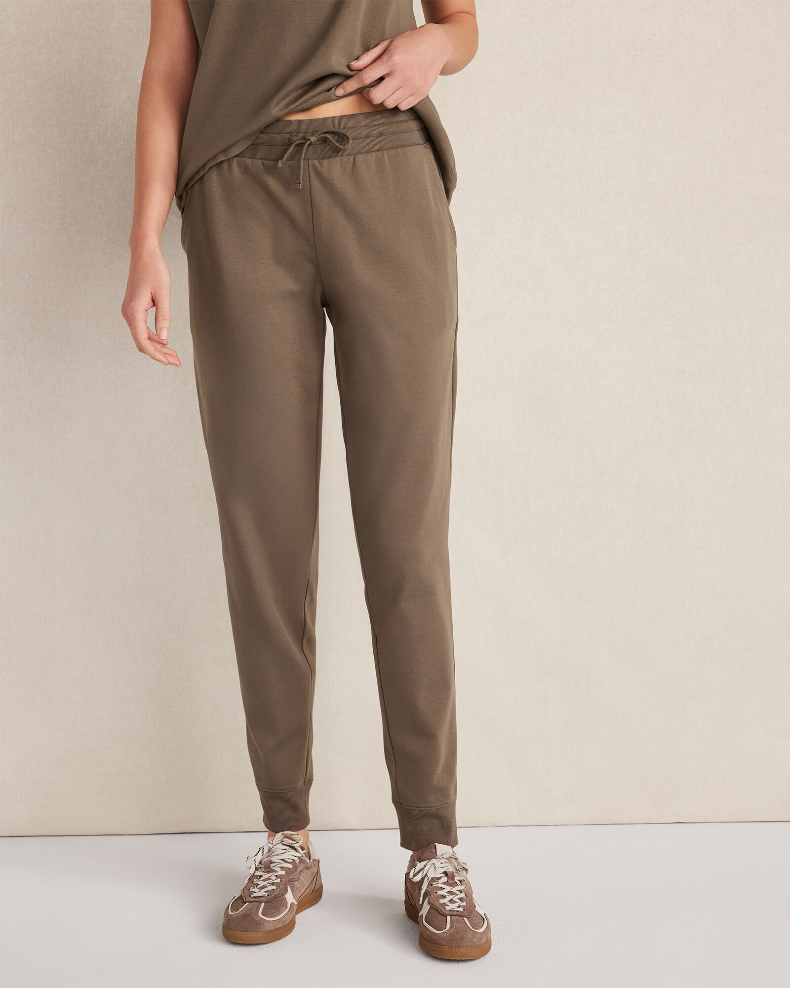 Organic Cotton Interlock Joggers