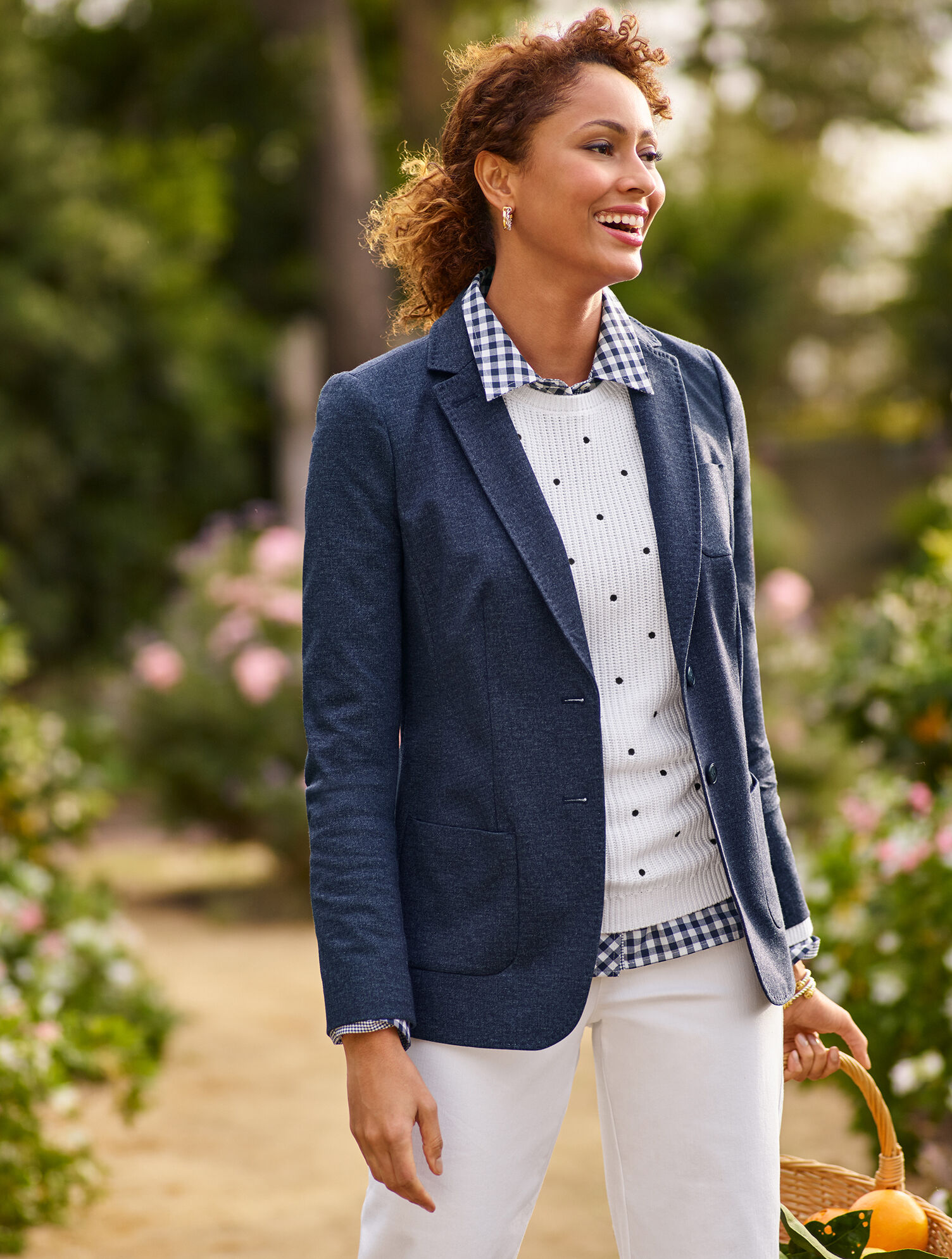 Aberdeen Knit Blazer - Twill Piqu&eacute;