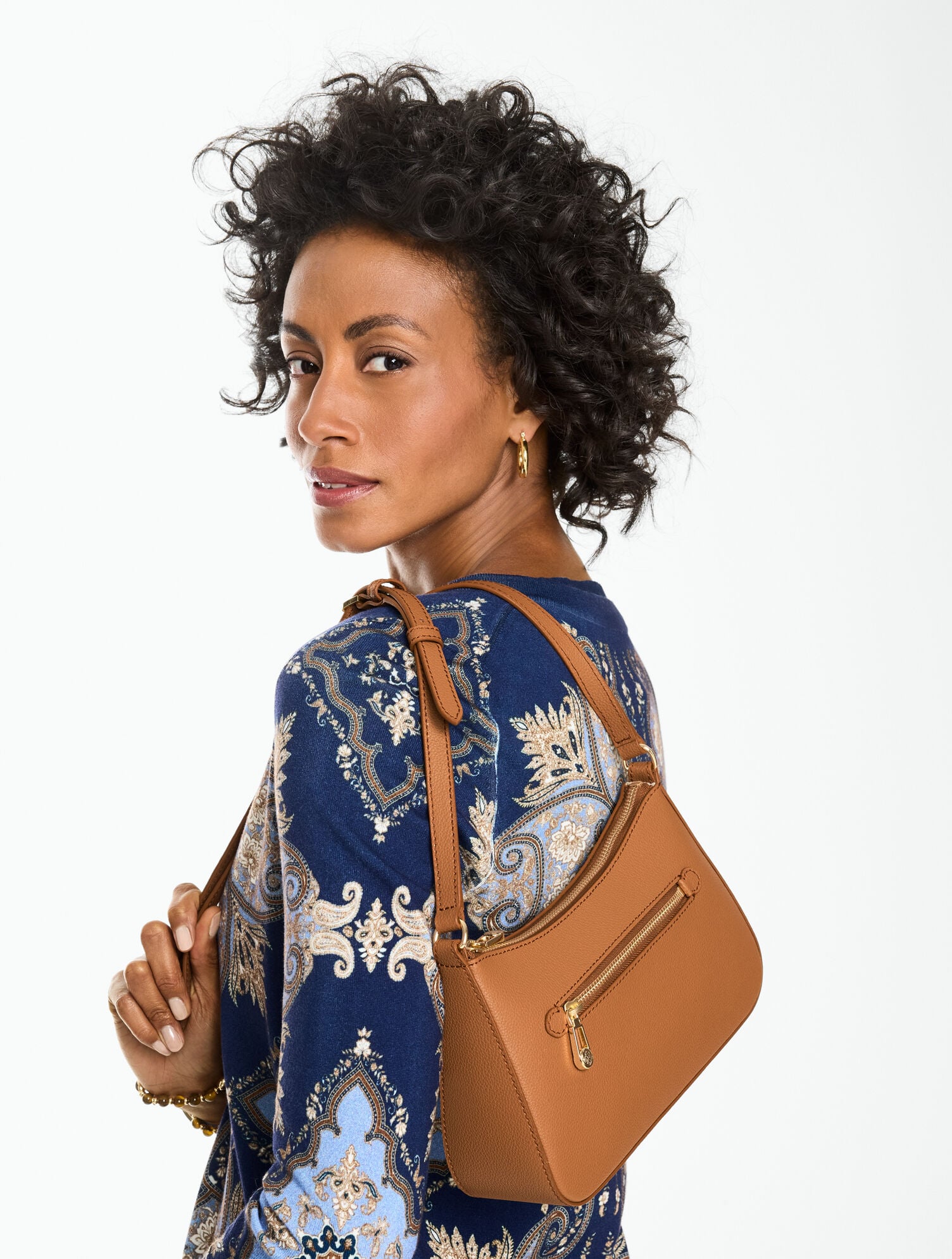 Evelyn Pebble Leather Crossbody Bag - thumbnail 3