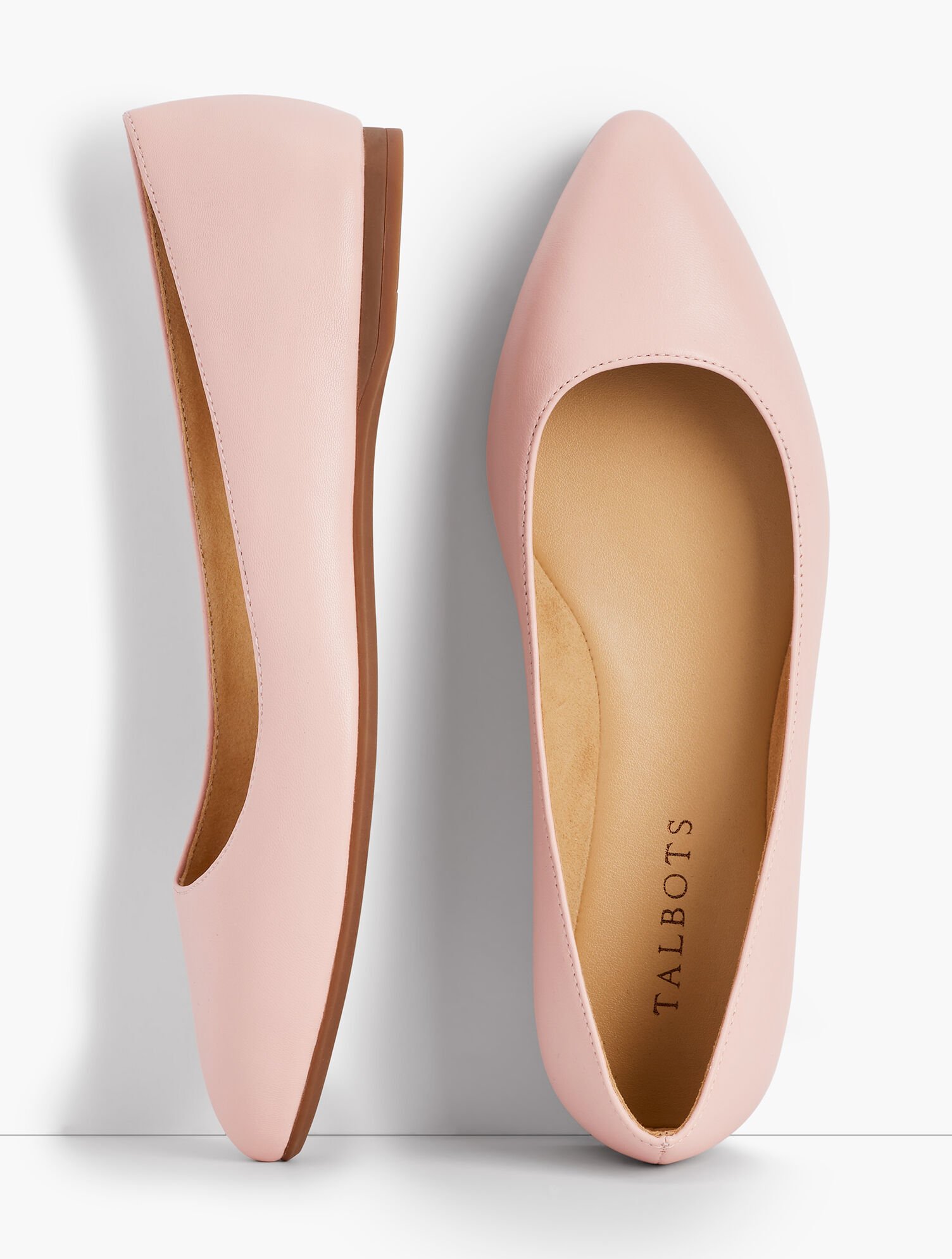 Poppy Pointed-Toe Ballet Flats Nappa Leather Talbots