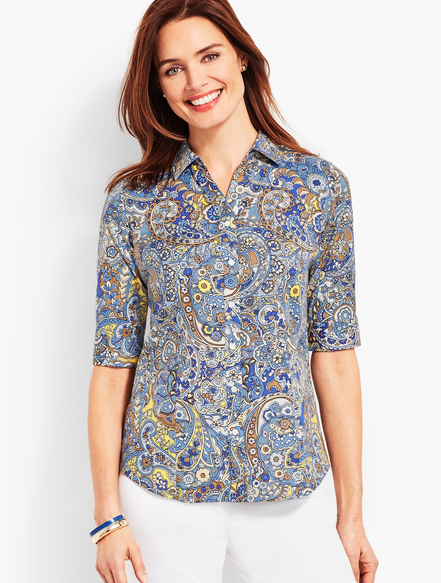 トップス Saint Laulent paisley shirt Saint Laurent Paisley Print Wool Shirt – Zoo Fashions