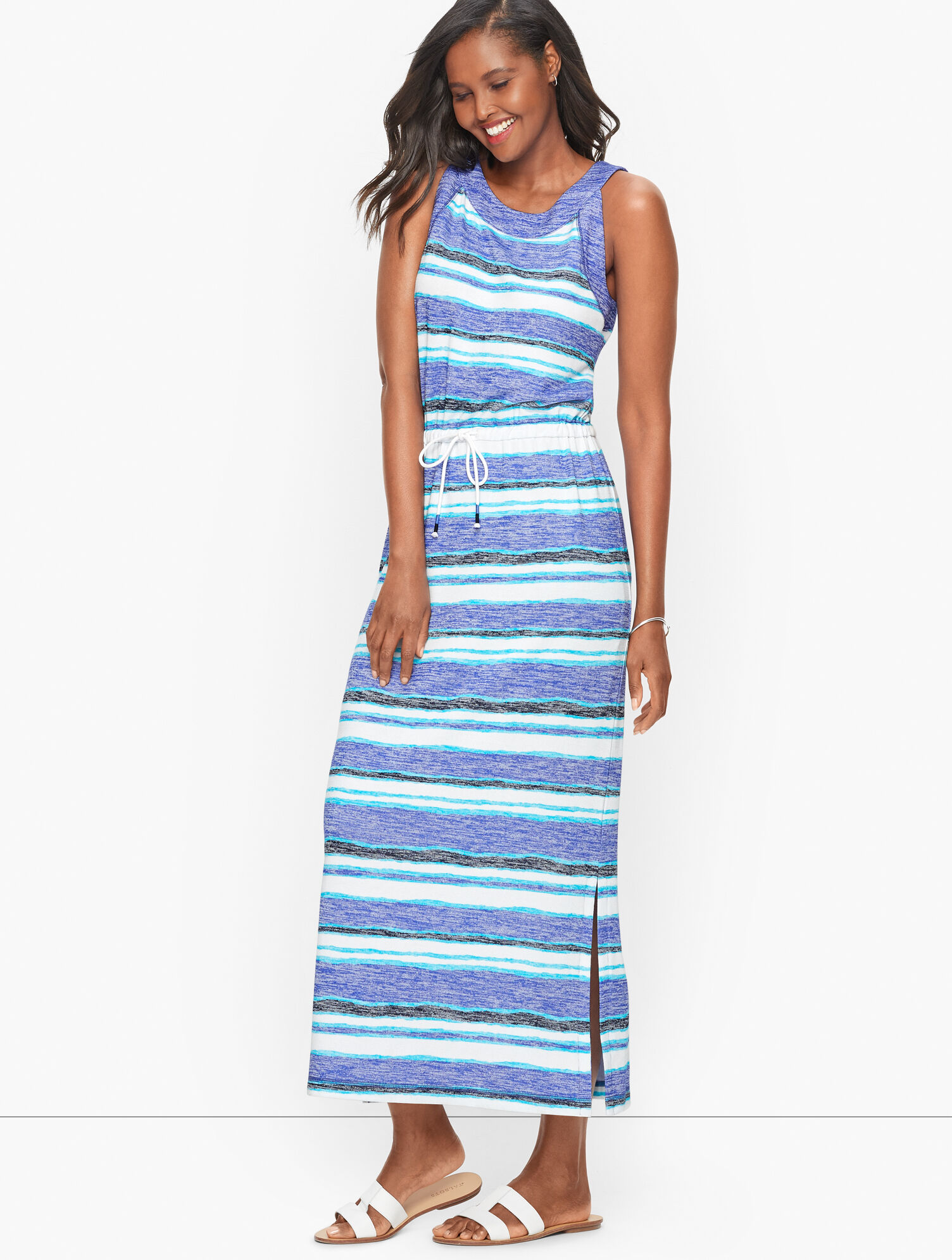 Jersey Maxi Dress - Stripe | Talbots Jersey Maxi Dress - Stripe | Talbots