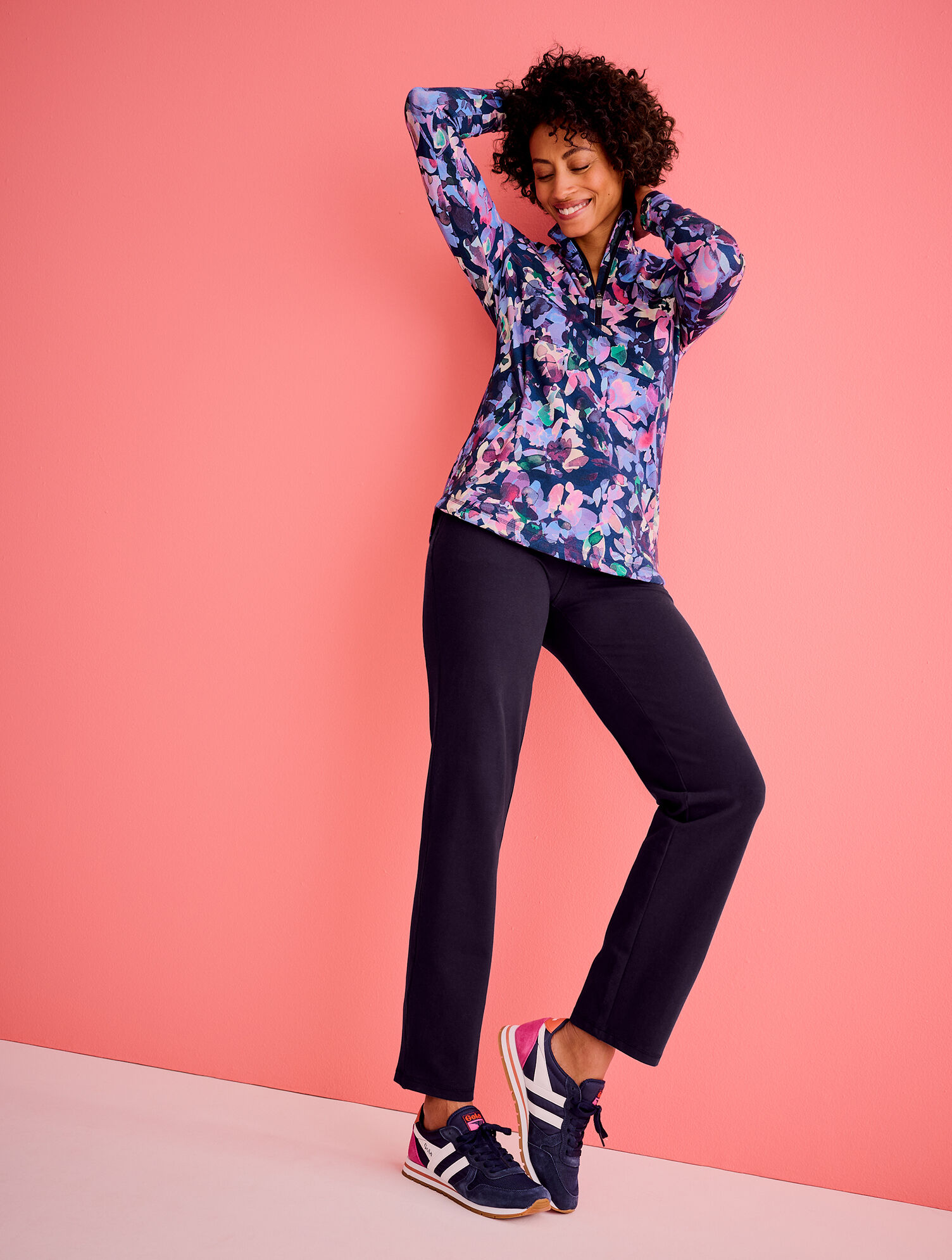 Pantalon Noir Léger Stretch FILLE DES SABLES Taille 3 (40/42) - Occasion Très Bon état