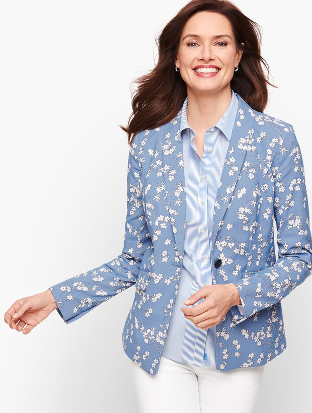 Floral Jacquard  Blazer