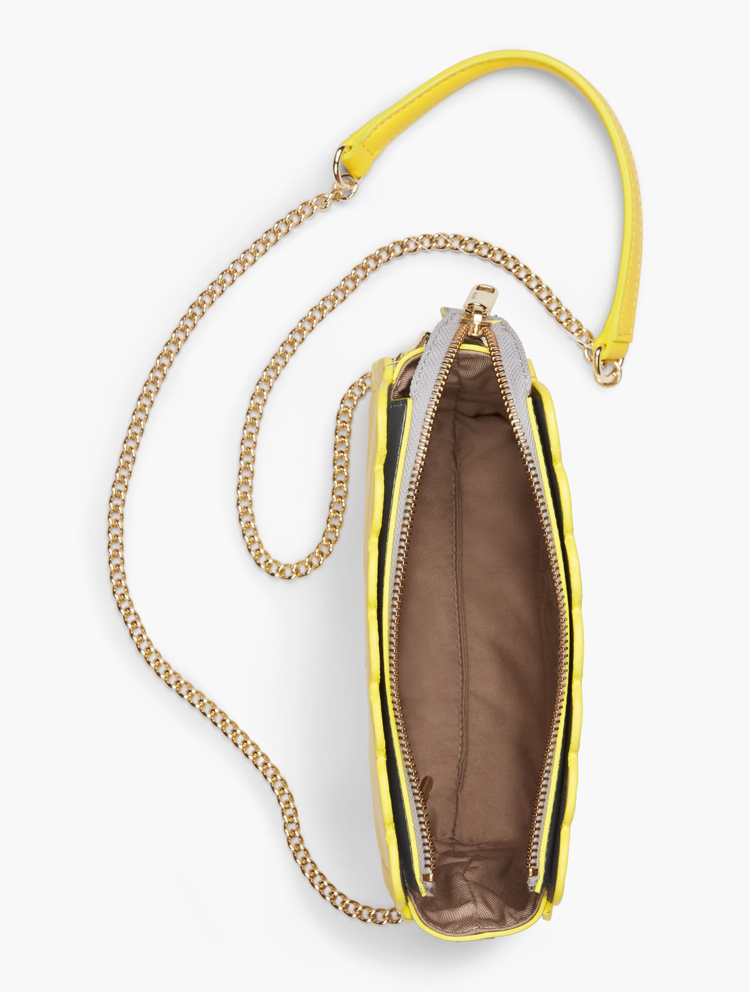 Plano Scalloped-Leather Crossbody Bag