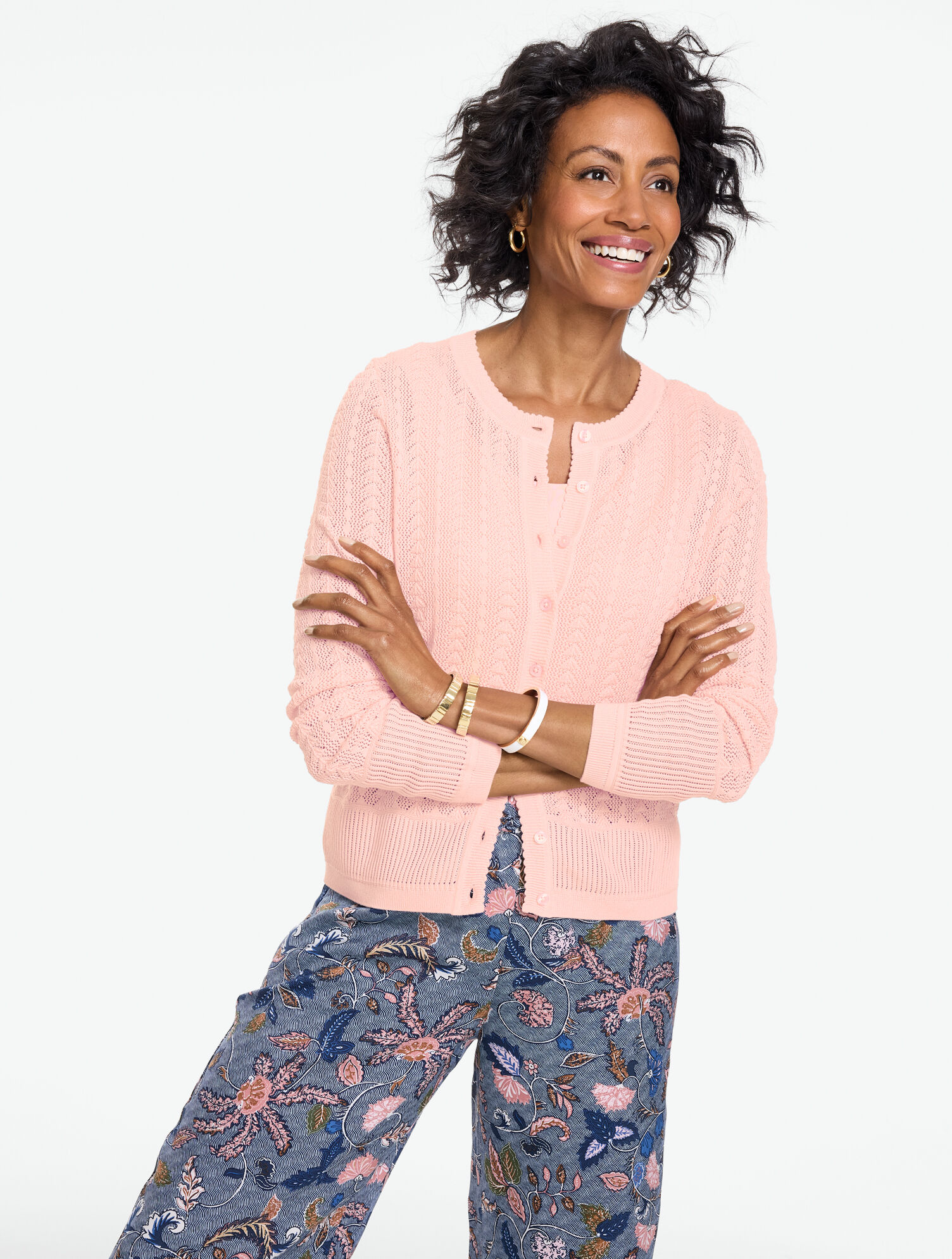 Pointelle Charming Cardigan