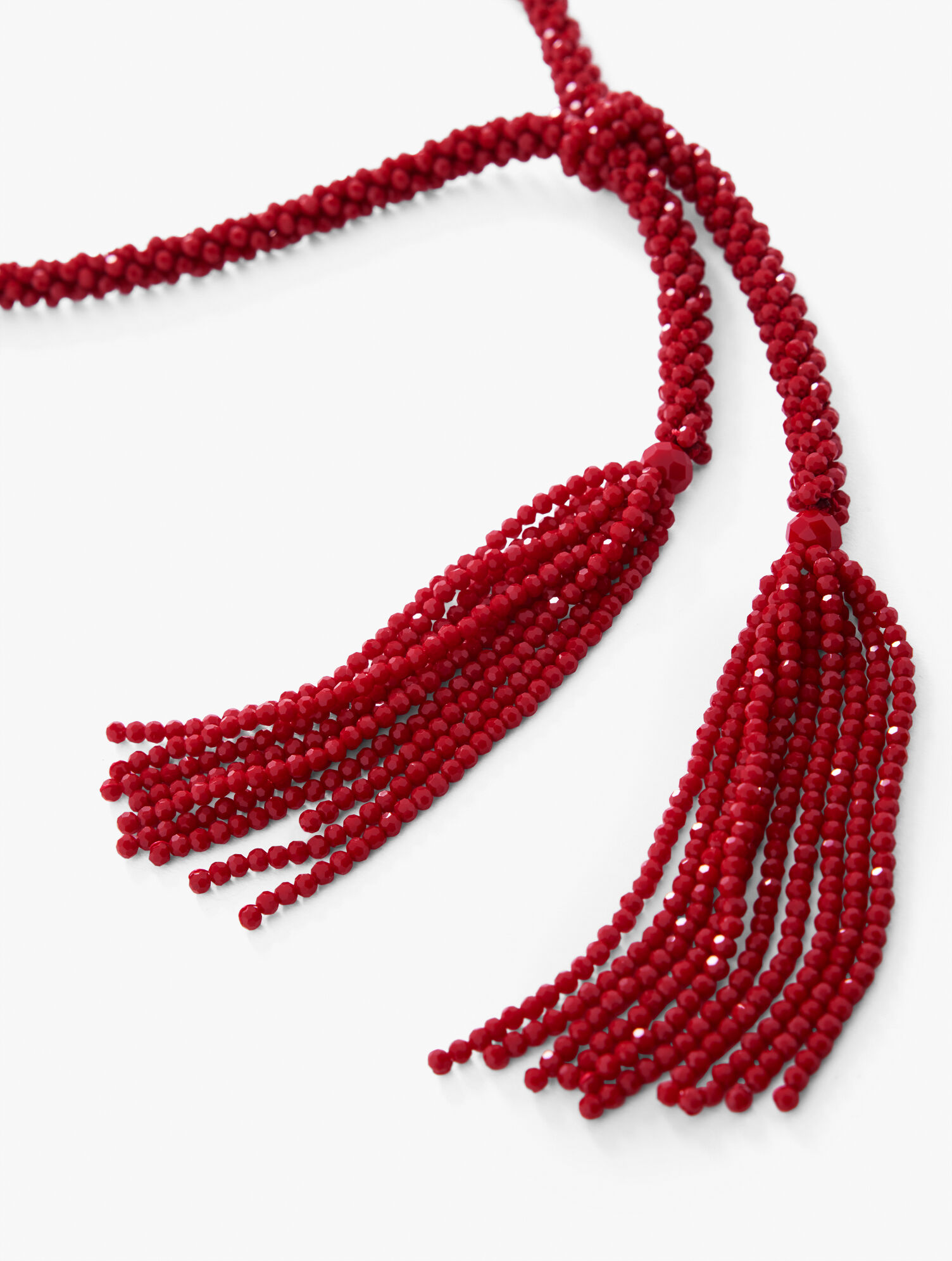 Beaded Tassel Necklace