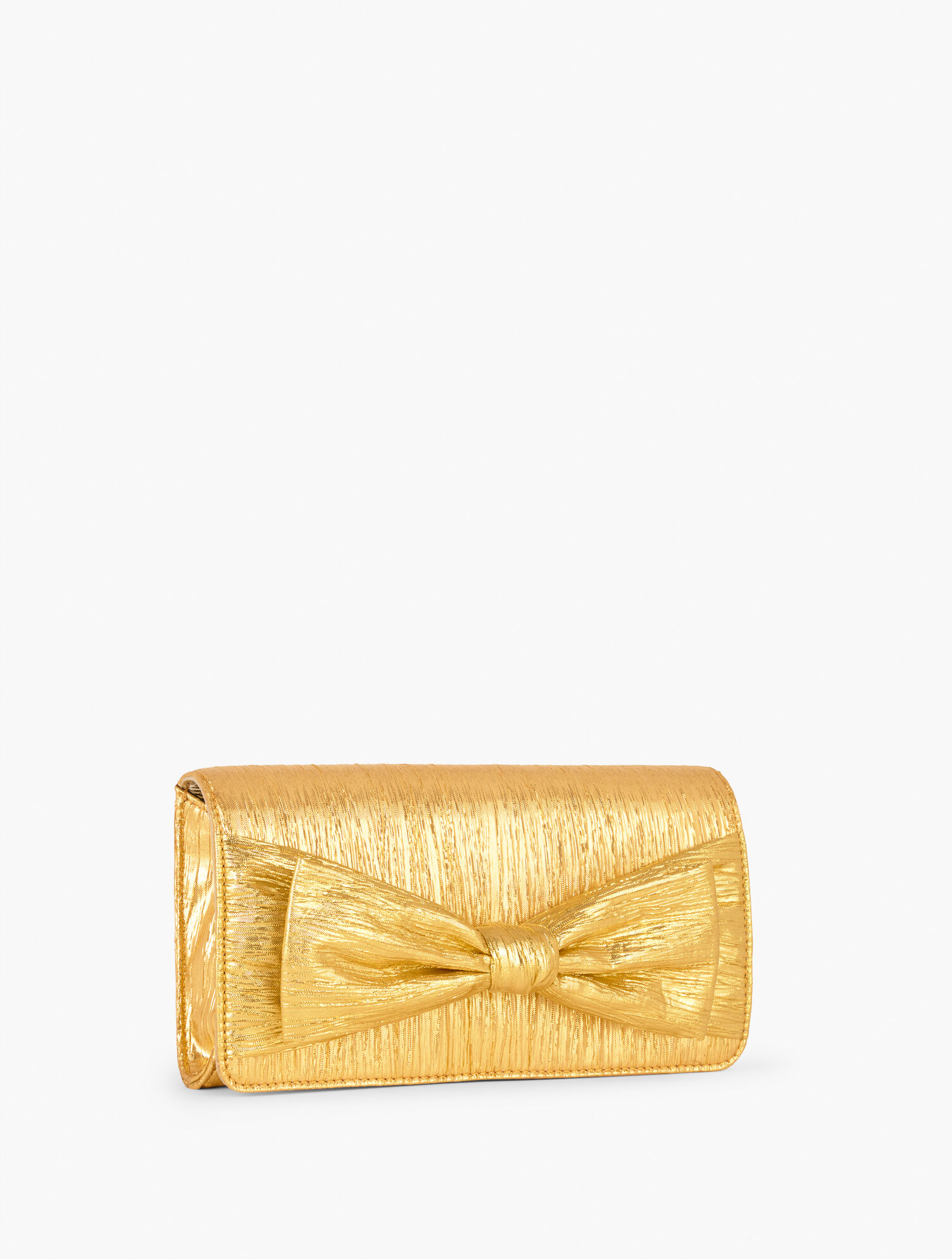 Metallic Bow Clutch 