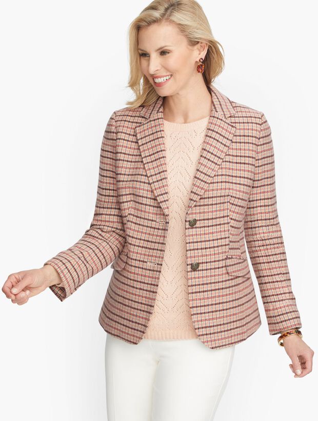 Classic Shetland Blazer - Plaid