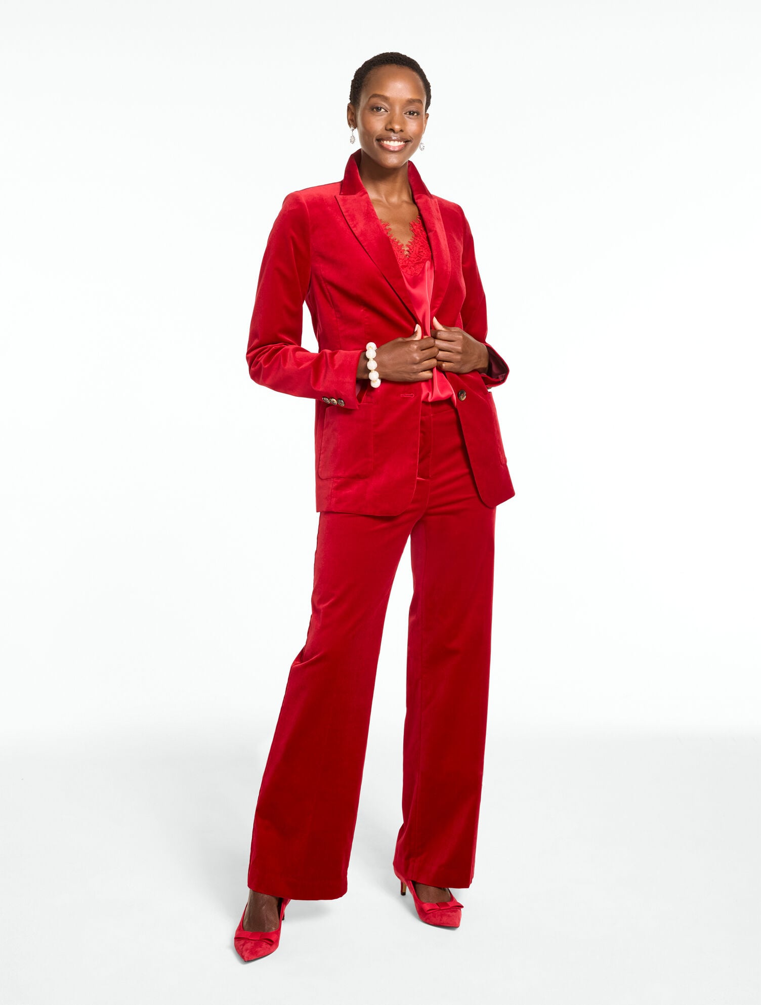 Velveteen Wide Leg Pants