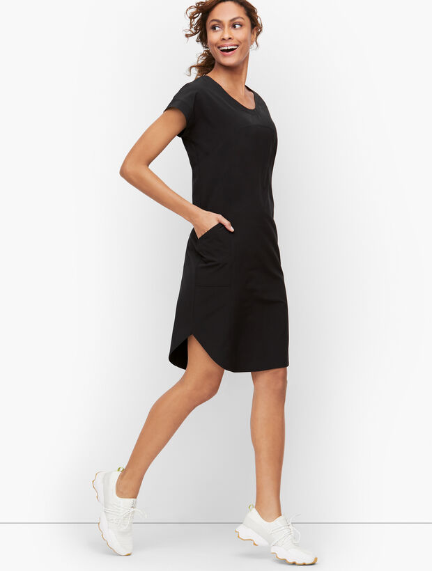 Lightweight Stretch Midi Dress - Solid