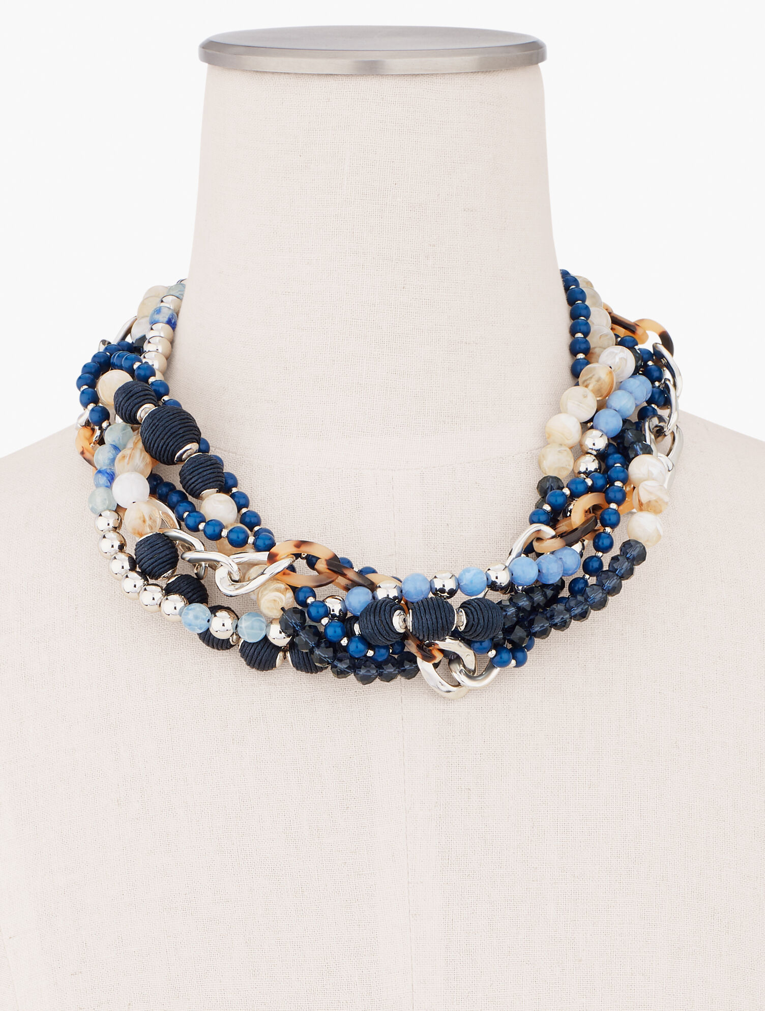 Twisted Bead Necklace | Talbots
