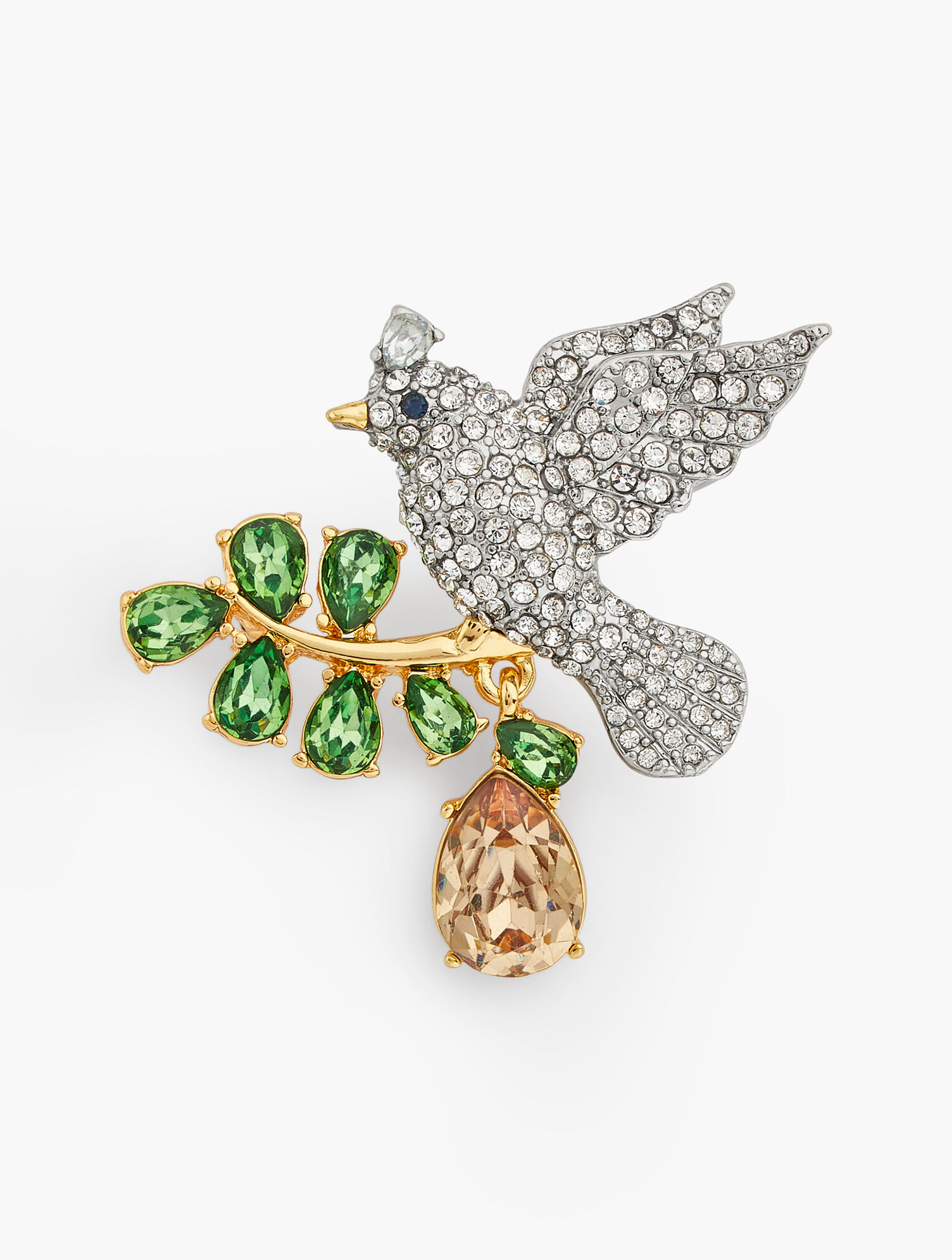 partridge in a pear tree brooch