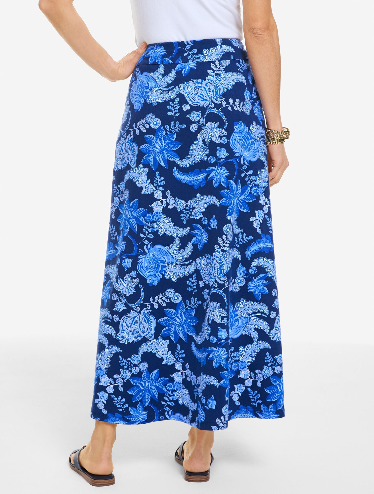 Jersey Maxi Skirt - Botanical Floral