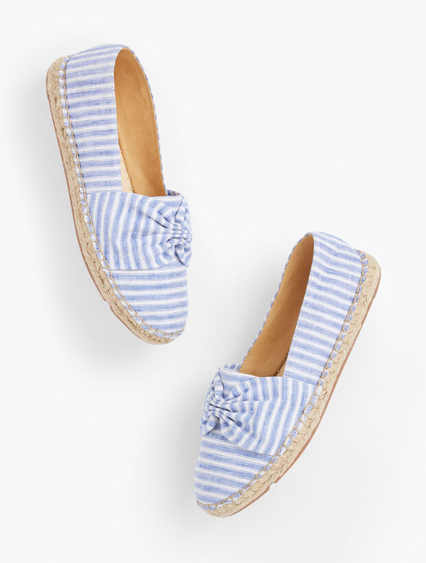 Izzy Cinched Espadrilles - Adorable Stripes | Talbots