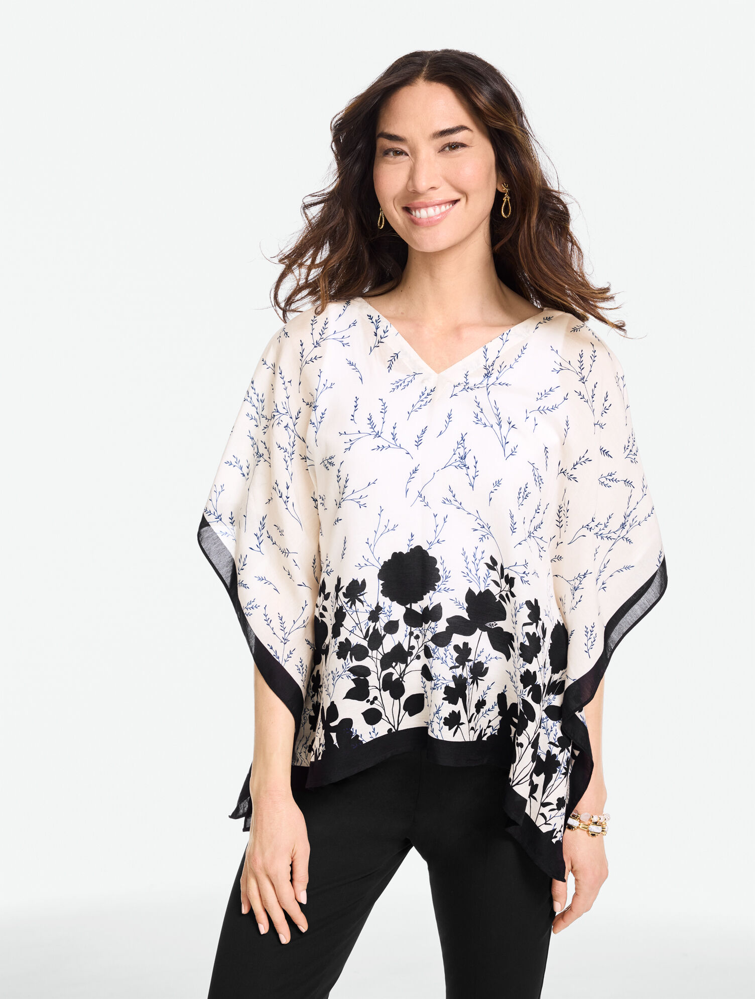 Shadow Botanical Poncho