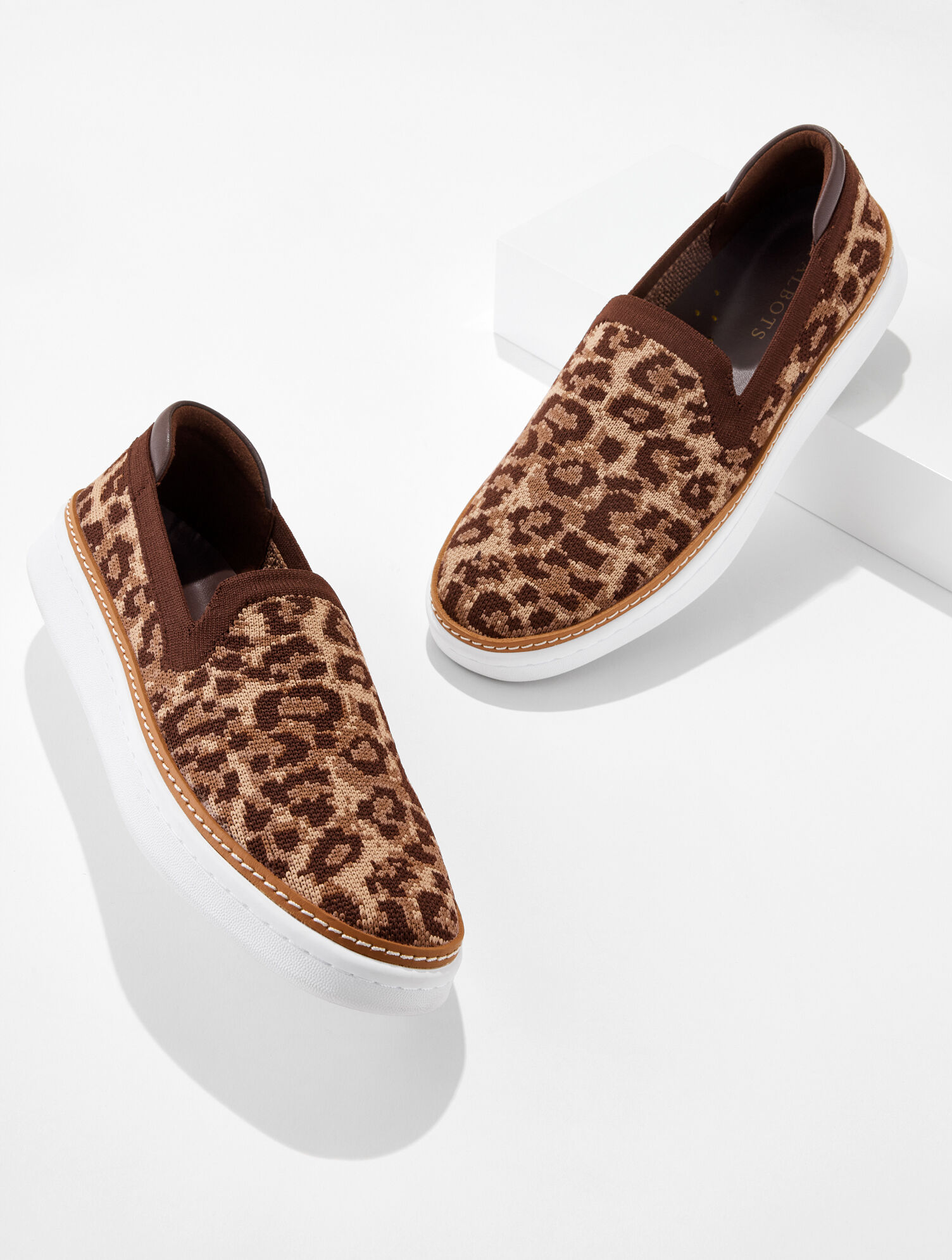 Brittany Knit Slip-On Sneakers - Dreamy Leopard