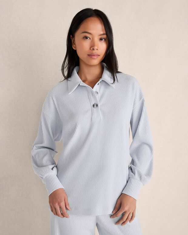 Ottoman Rib Polo Popover