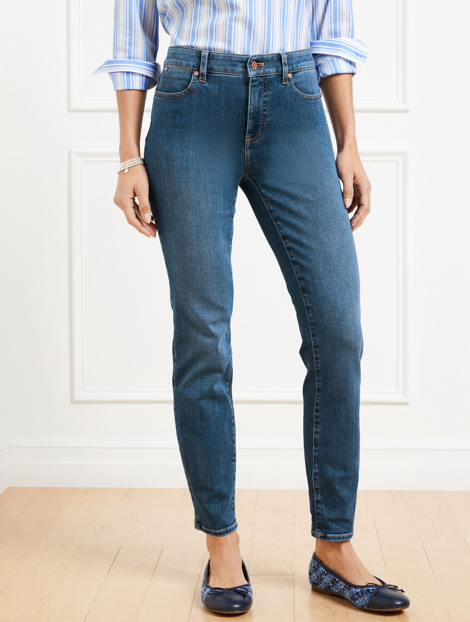 Slim Ankle Jean Charlie Wash Talbots