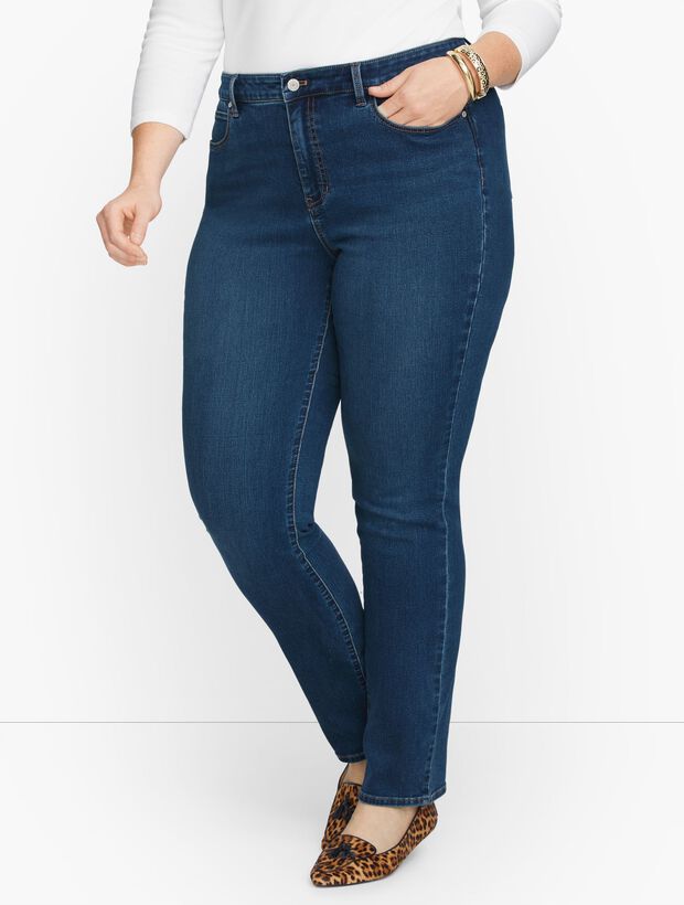 Plus Size Exclusive Straight Leg Jeans - Catalina Wash