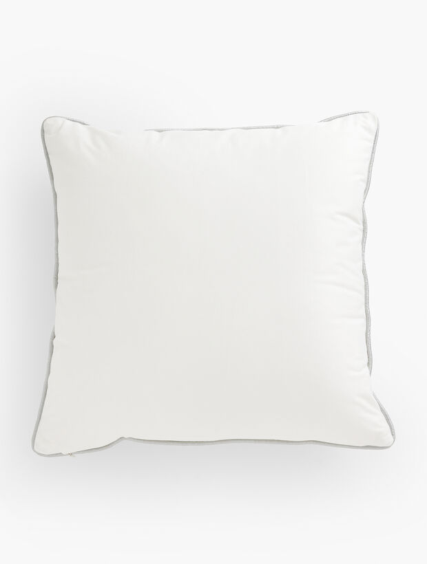 Velvet Snowflake Square Pillow