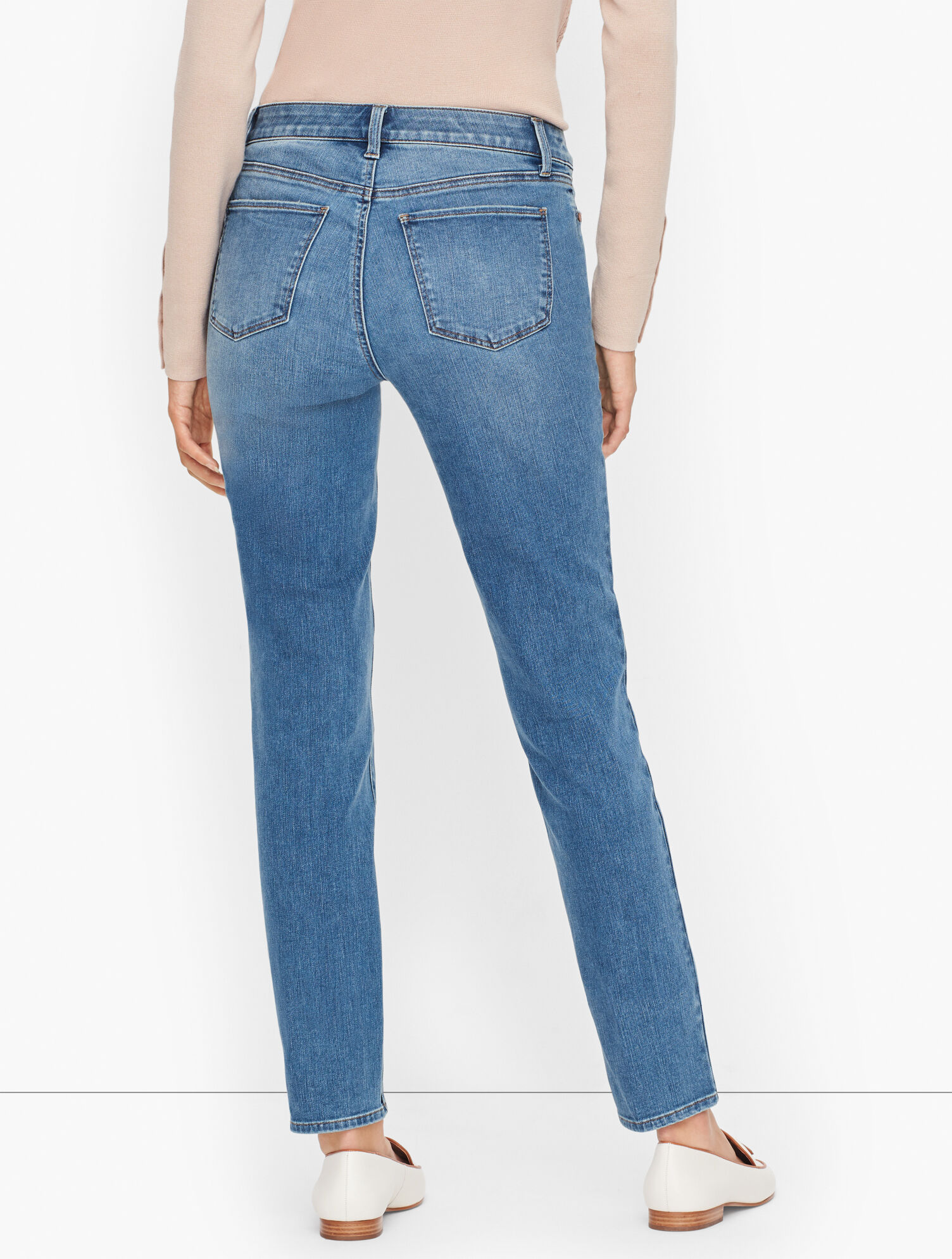 Slim Ankle Jeans - Wake Wash