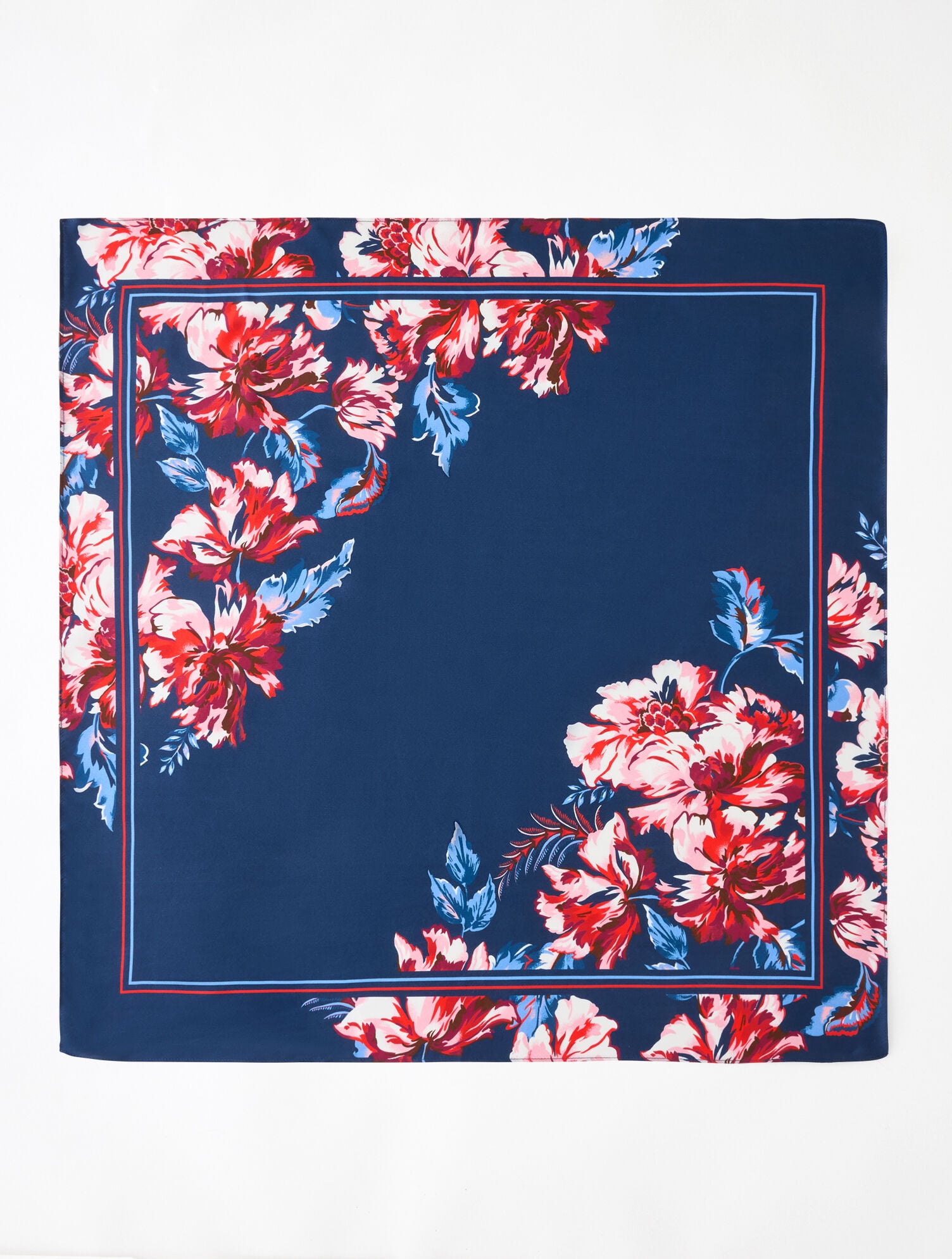 Foliage Border Square Scarf