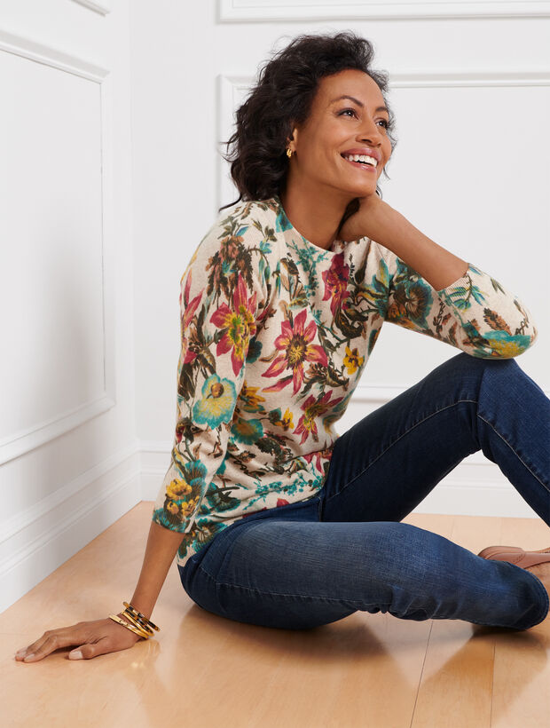 Audrey Cashmere Sweater - Splendid Floral