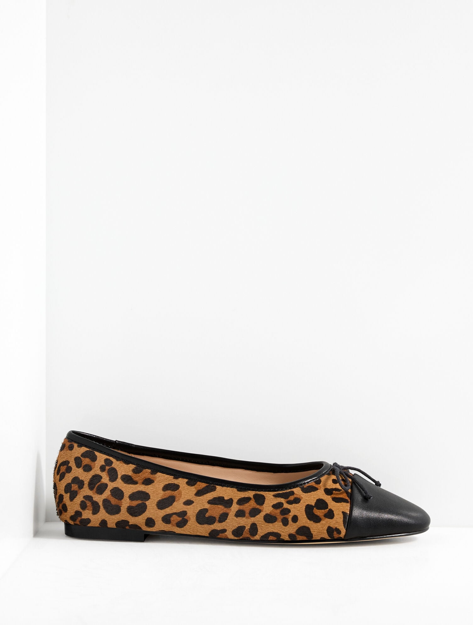 Ansly Ballet Flats - Leopard Calf Hair