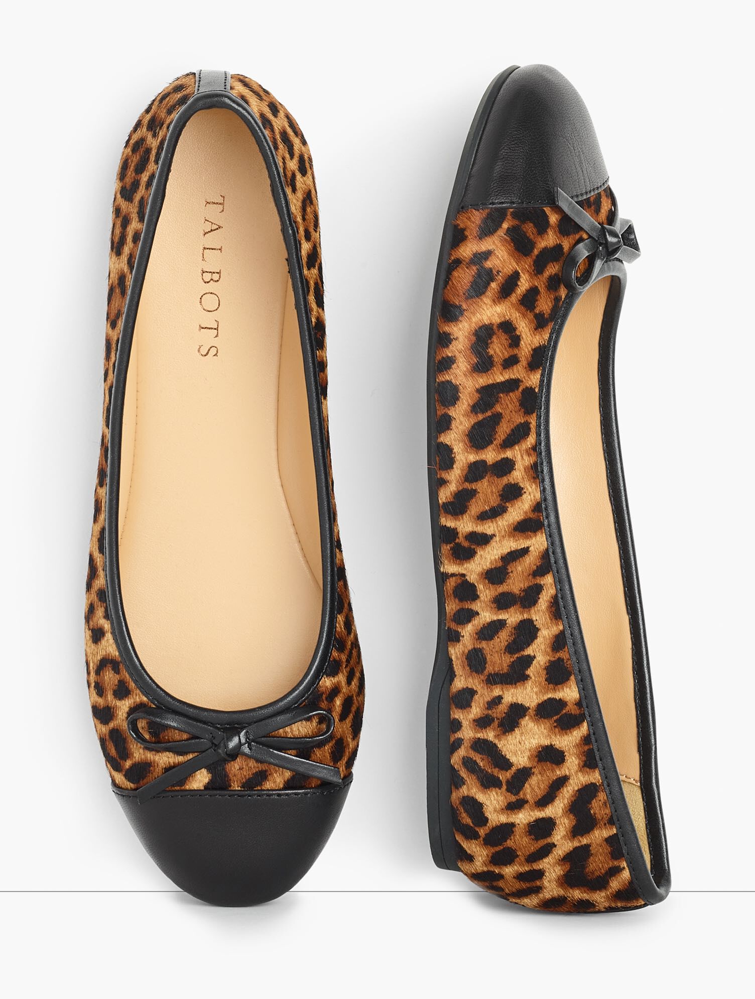 Penelope Cap Toe Ballet Flats - Calf Hair