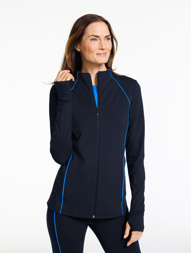 Performance Compression Full-Zip Jacket - Contrast Piping