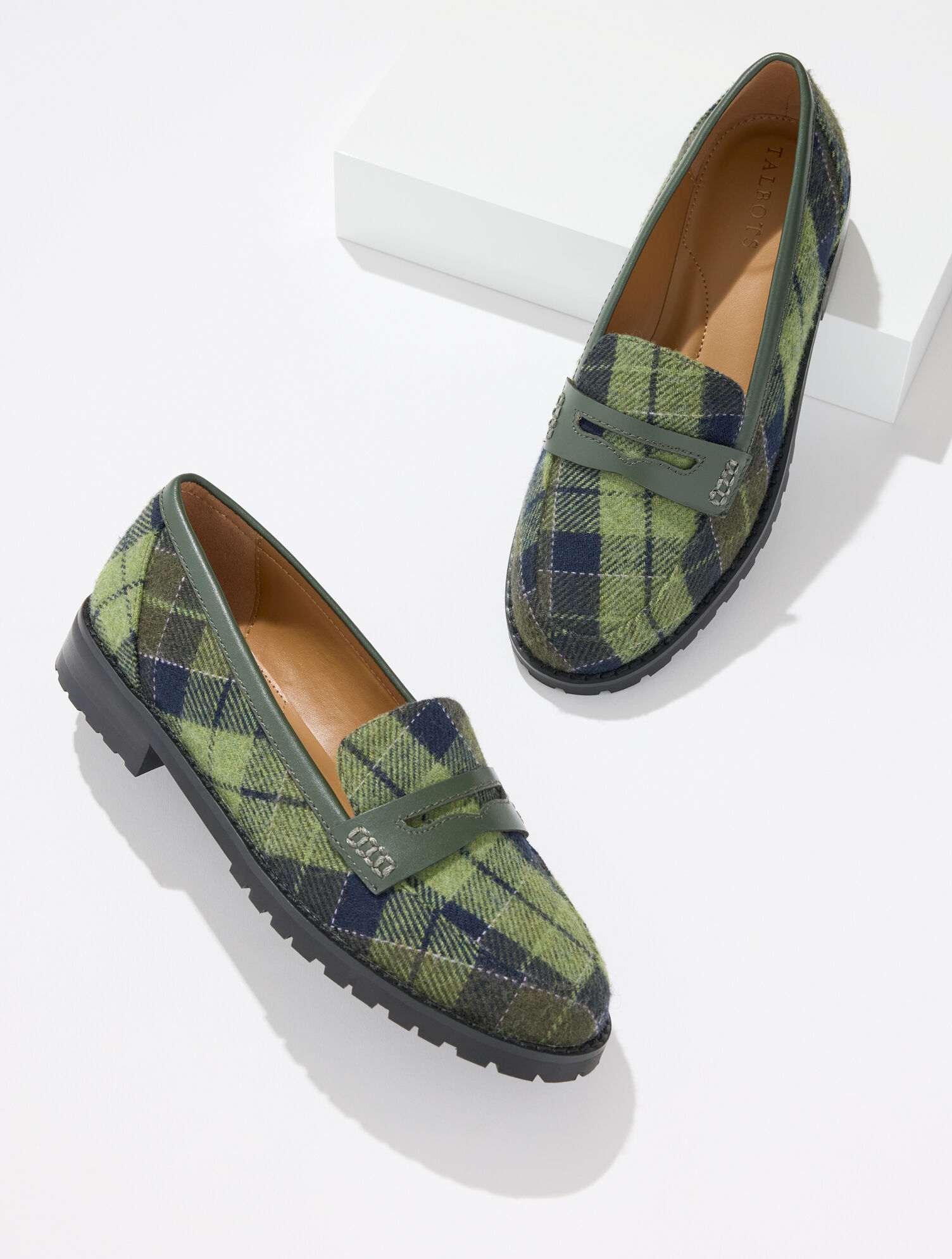 Cassidy Loafers - Hunting Plaid
