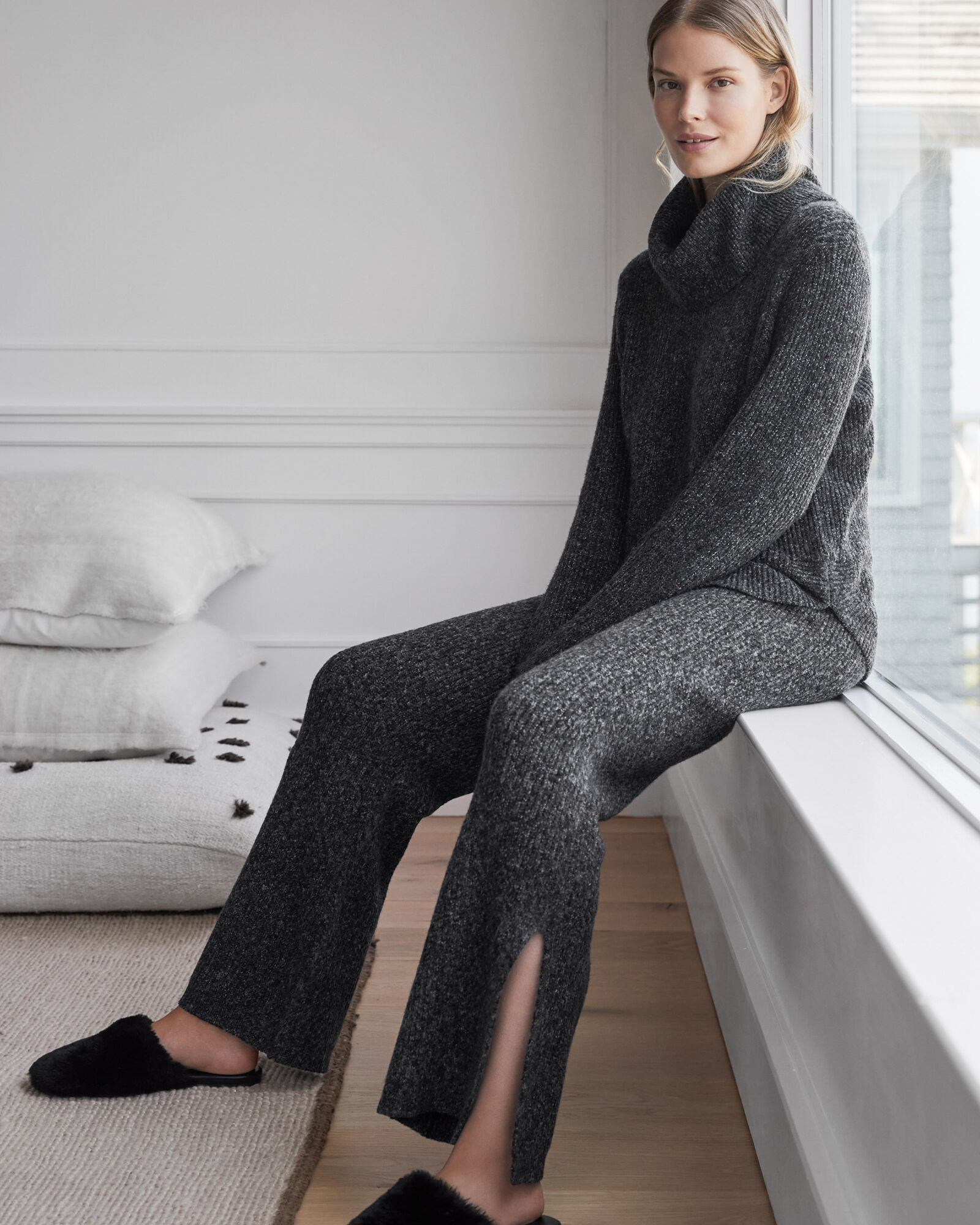 Organic Cotton Split Hem Pants